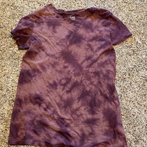 PINK purple tie dye tee